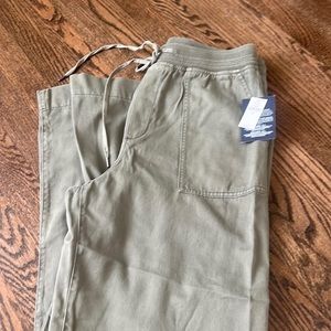 Gap Olive green Wide leg comfy pull on pants